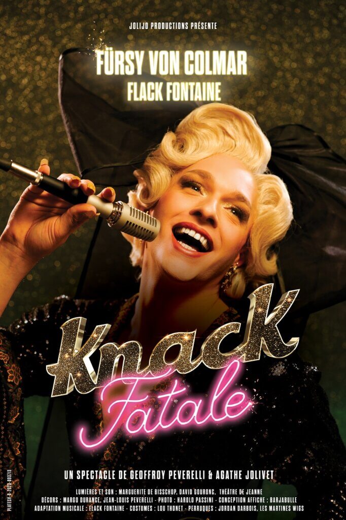 Affiche du spectacle musical "Knack Fatale"