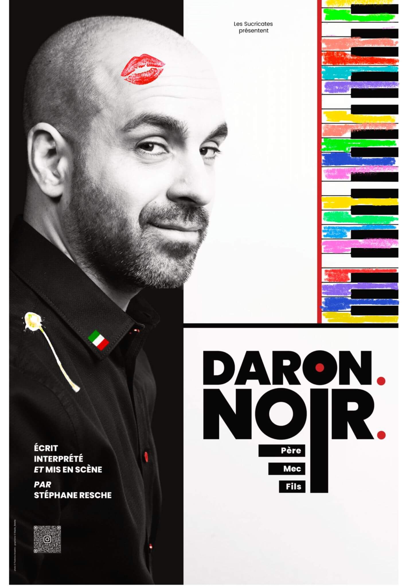 Affiche du seul en scène "Daron Noir"