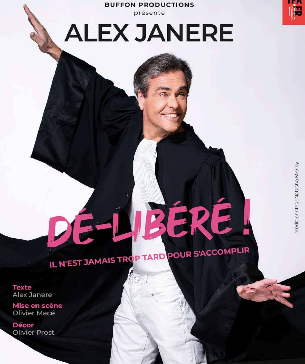 Affiche du seul en scène "Dé-libéré"