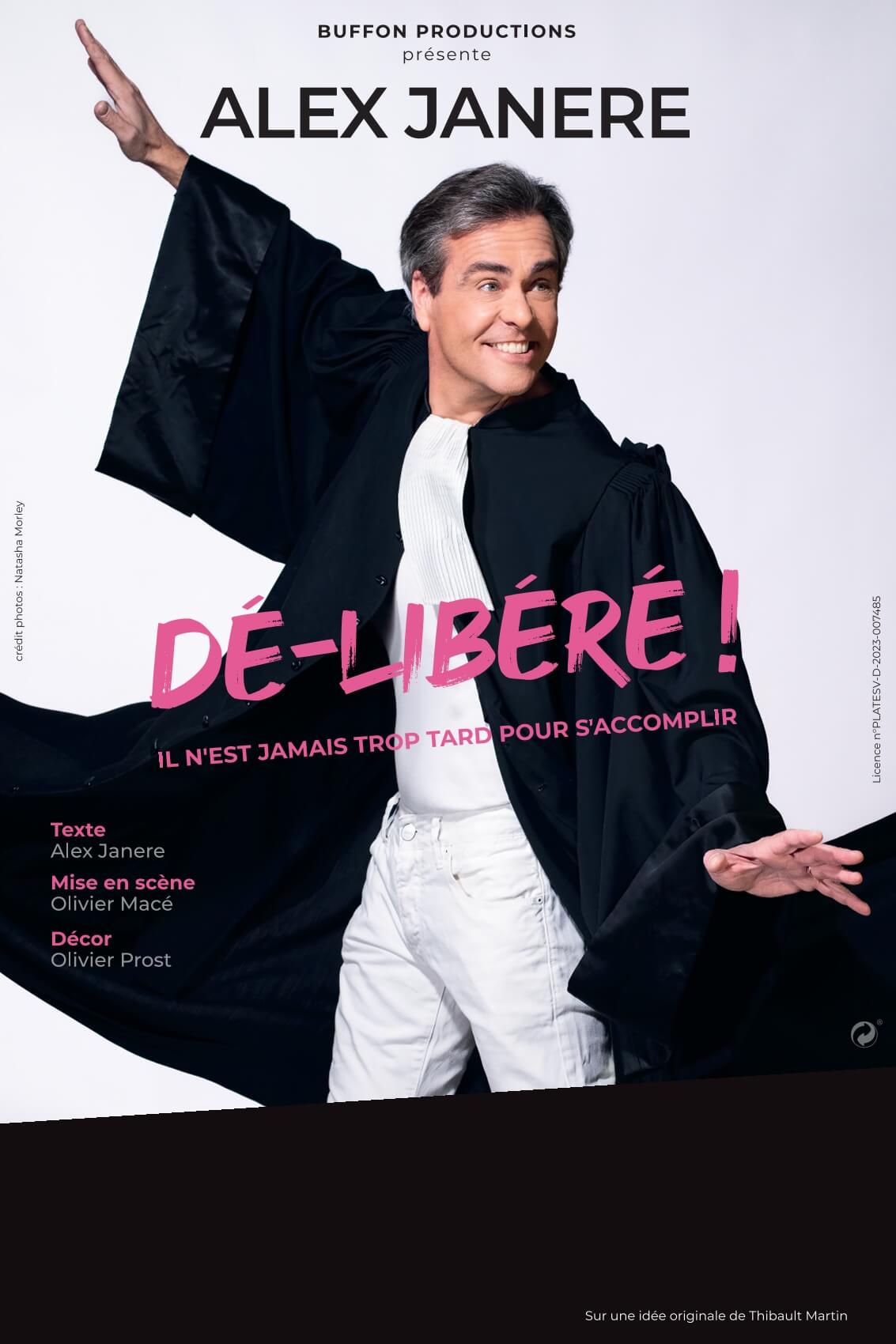Affiche du seul en scène "Dé-Libéré"