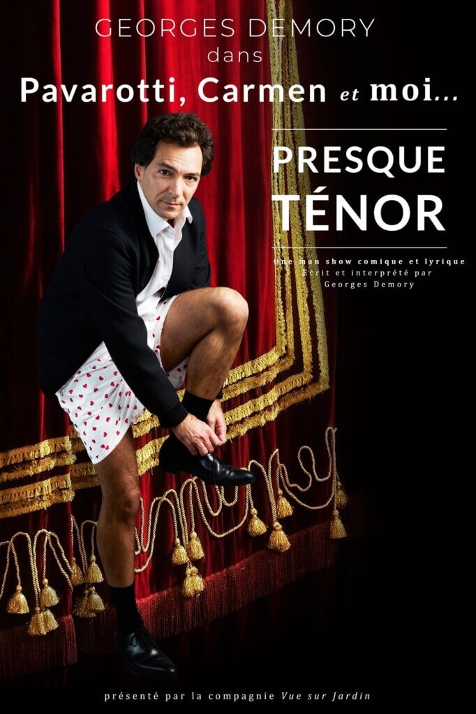 Affiche du one-man show musical "Presque Ténor"