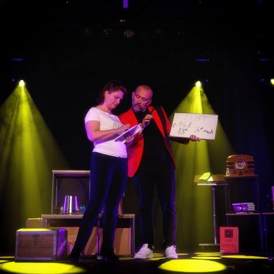 Photo du spectacle de magie et mentalisme "Hasard et Contretemps"
