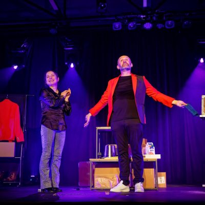 Photo du spectacle de magie et mentalisme "Hasard et Contretemps"